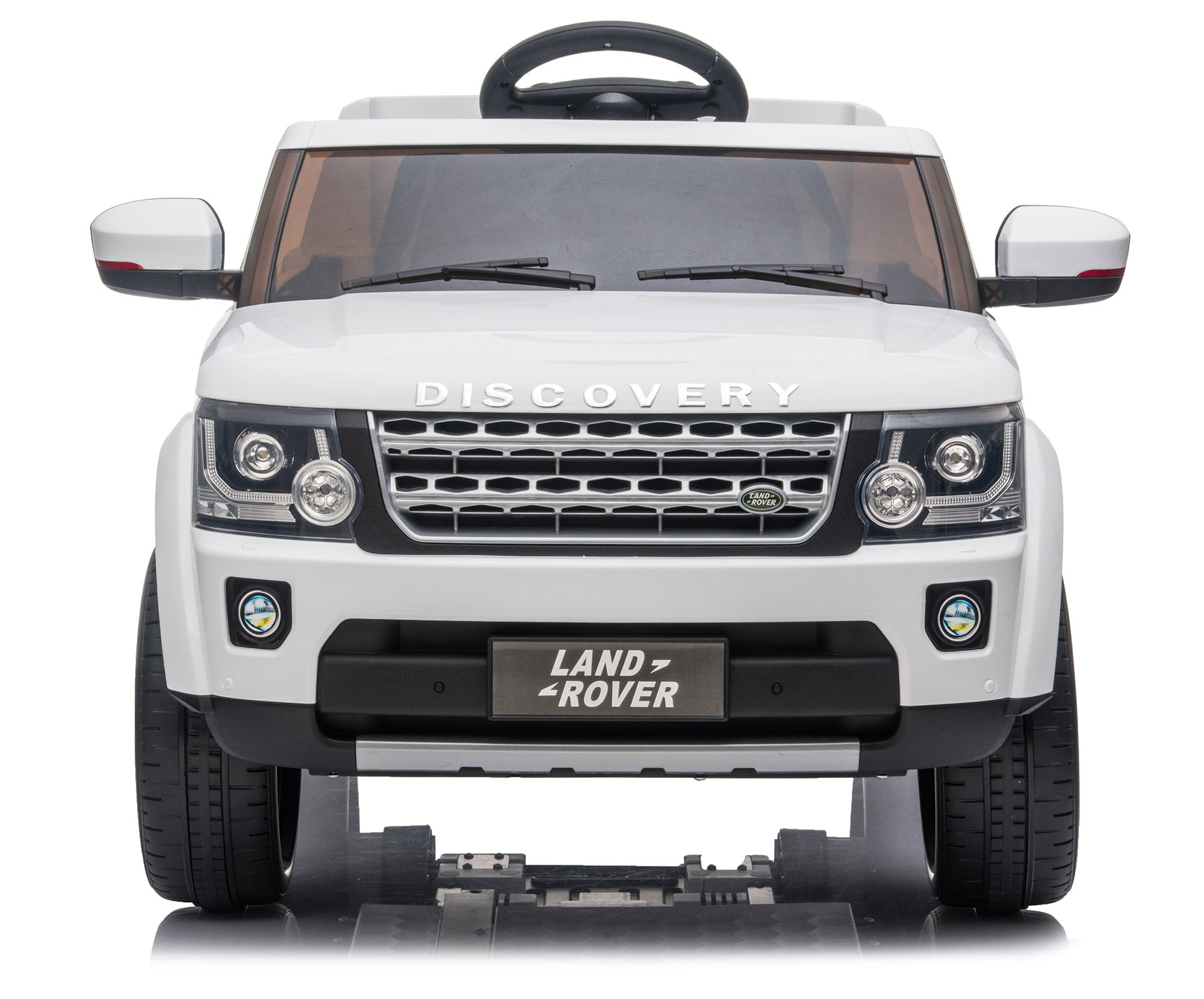 Macchina Elettrica per Bambini 12V con Licenza Land Rover Discovery Bianca