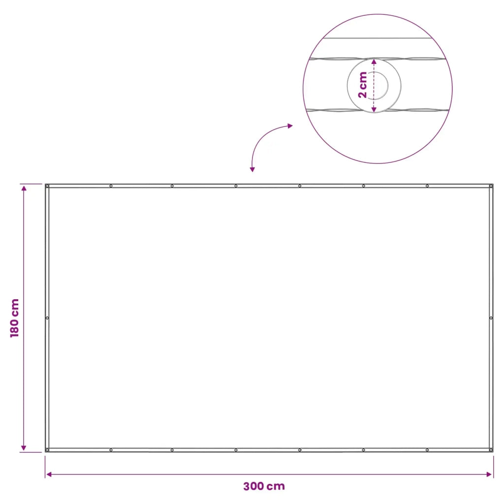 Schermo di Privacy per Balcone 180 x 300 cm 42036287