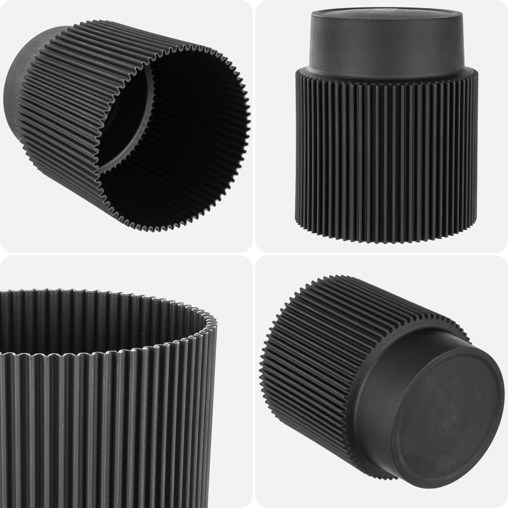 Vaso da fiori KADAX 15 cm, copertura per piante, vaso da fiori in plastica nera