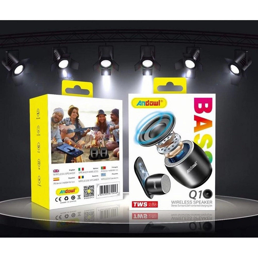 Trade Shop - Mini Altoparlante Wireless Ricaricabili Bluetooth 3watt Durata Batteria 4 Ore Q1 -