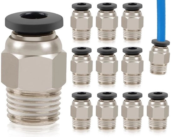 Connettori pneumatici da 10 pezzi PC4-M10 - Schede di connessione - Stappi - Schede di connessione veloce - Durevoli e affidabili