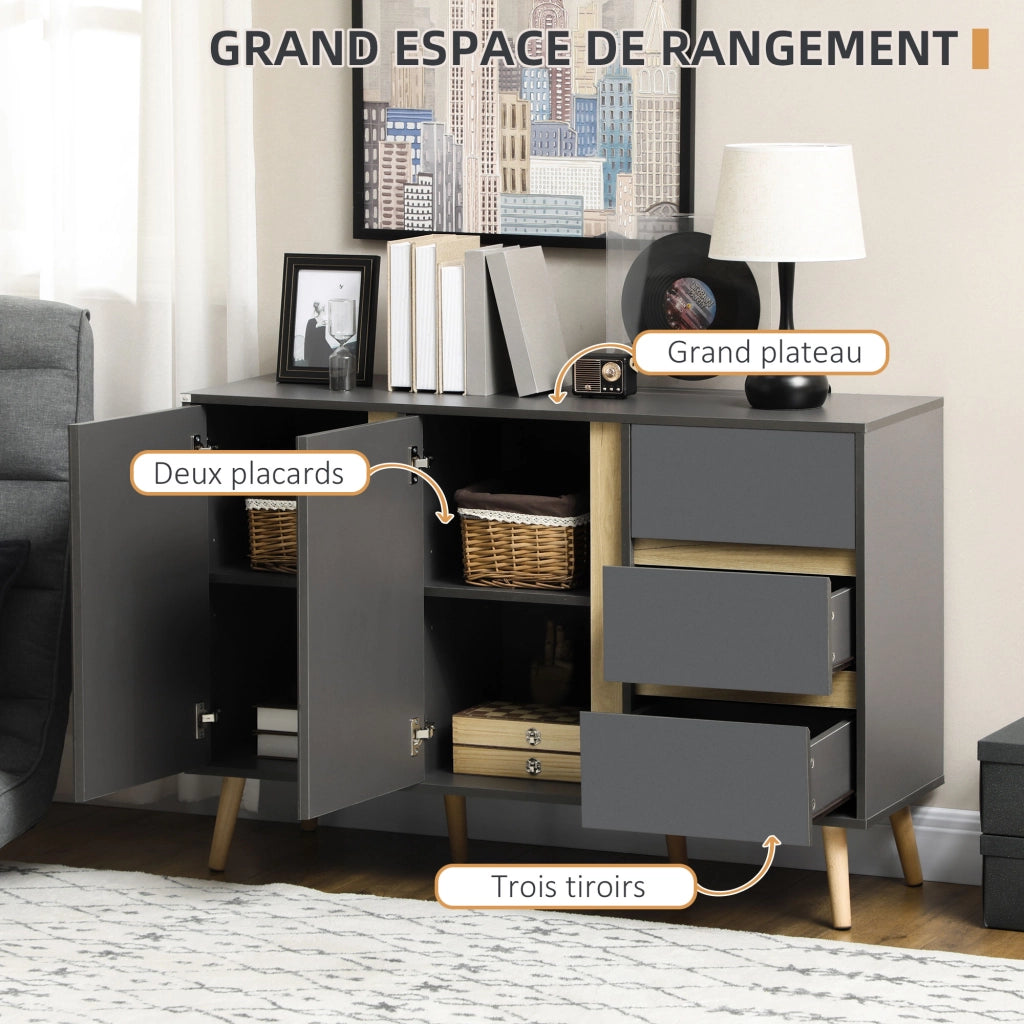 Credenza ¨C zephmum ¨C grigio antracite 120x40x80