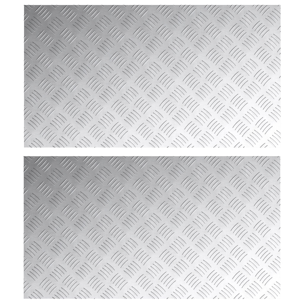 Piastre in Alluminio Antiscivolo 2 pz 90x50 cm