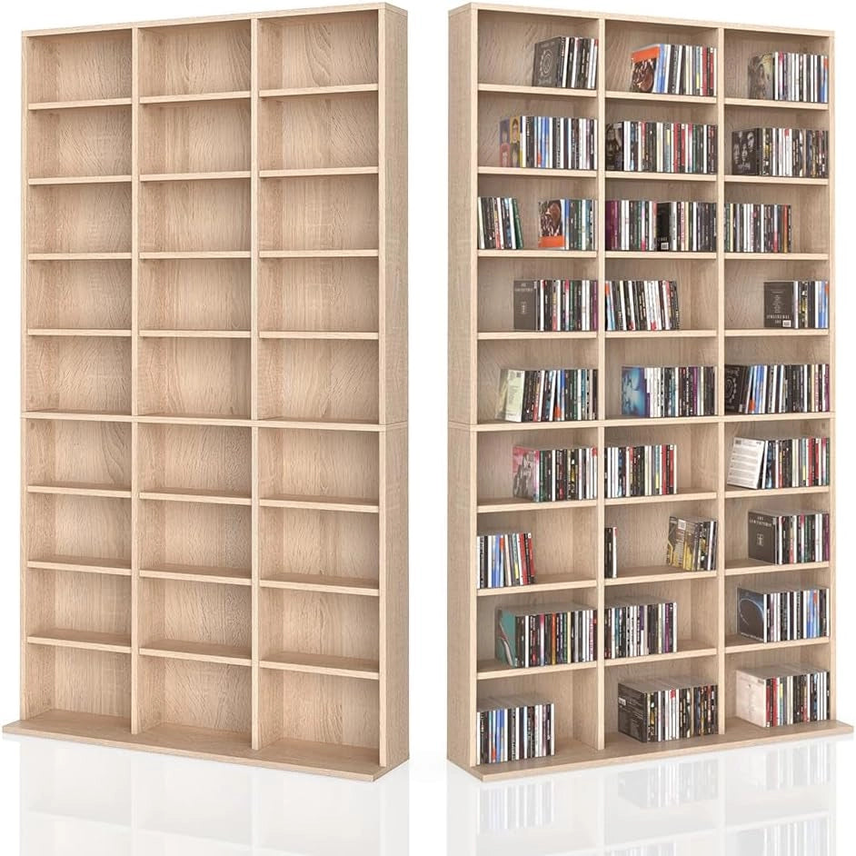 Scaffale porta cd Jukebox, Sonoma, 102 x 178 cm