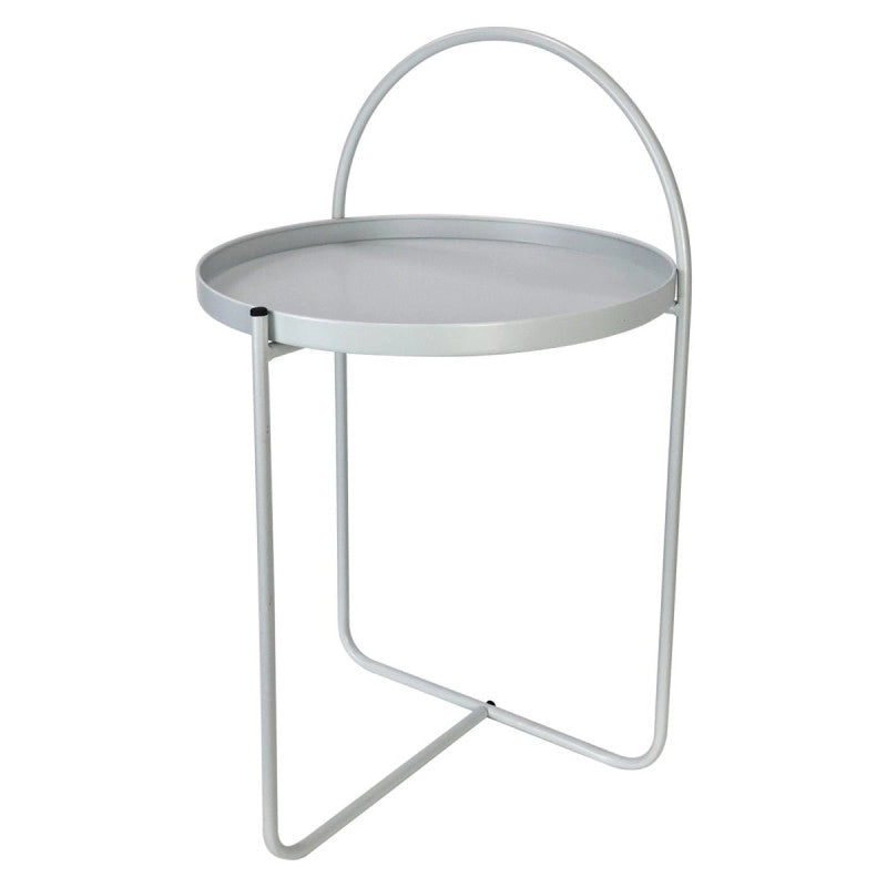 Set di 4 Tavolini Arky 41x41x66cm In Metallo Bianco