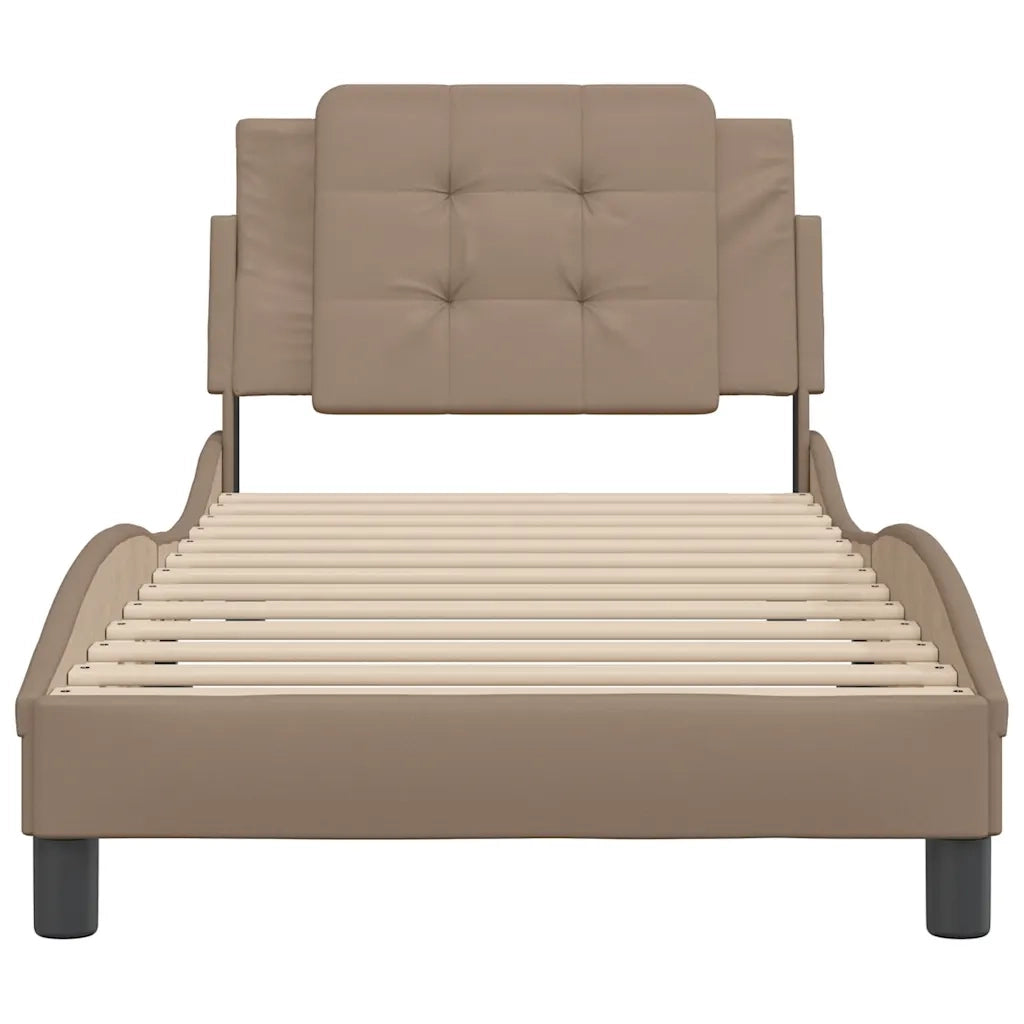 Giroletto senza Materasso Zadar Cappuccino 90x200 cm in Similpelle 3208160