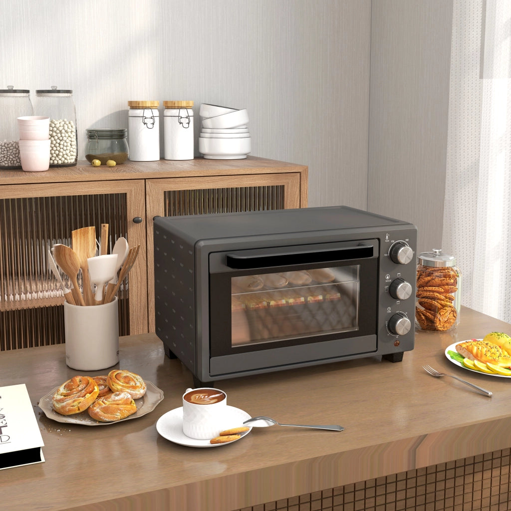 Forno elettrico 21L ¨C Xylo ¨C 3 modalit¨¤ di cottura, 100-230¡ãC, acciaio inox grigio
