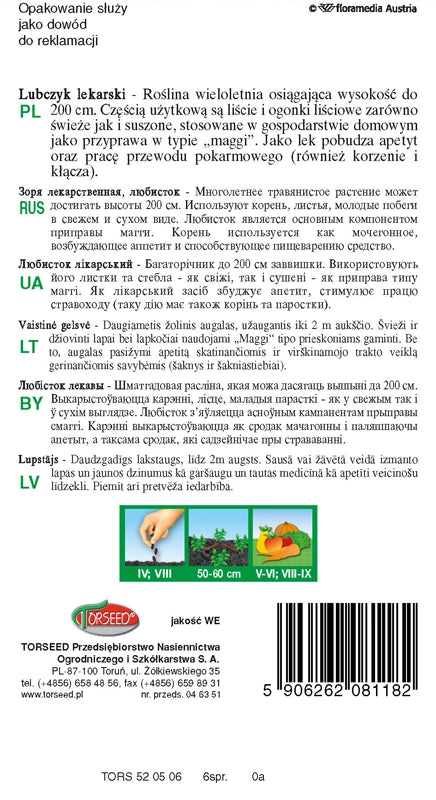 Levistico Levisticum officinale 0,2g