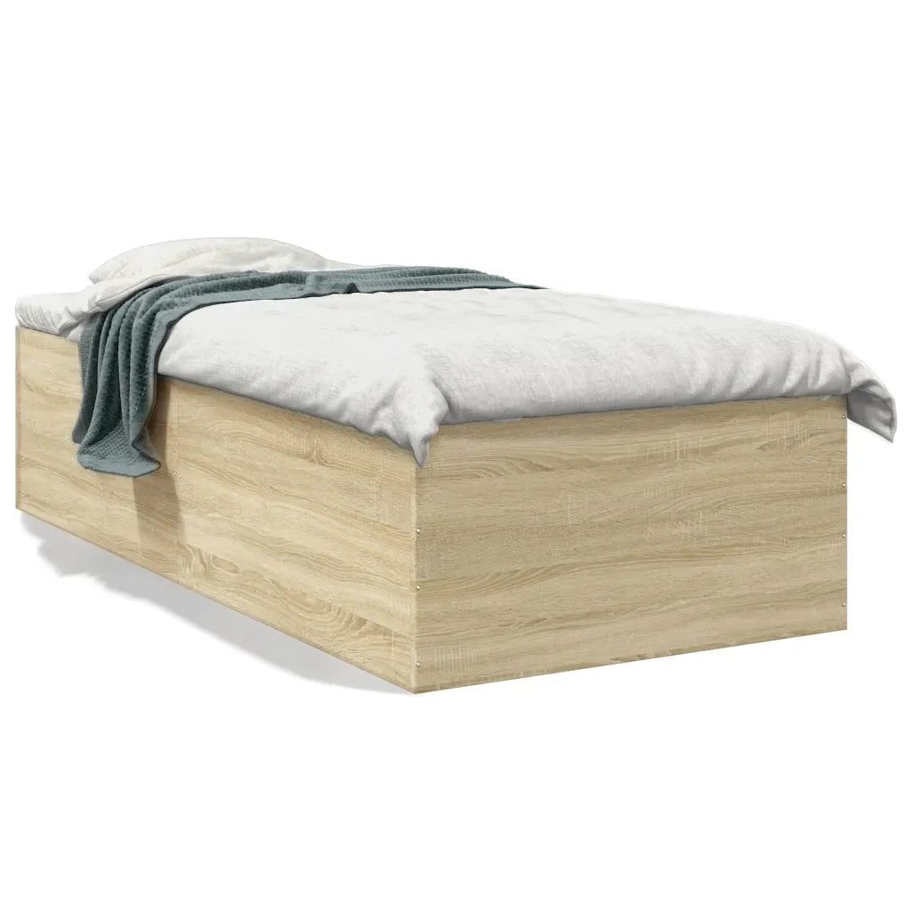 Giroletto-Struttura Letto Rovere Sonoma 100x200 cm in Legno Multistrato 858025
