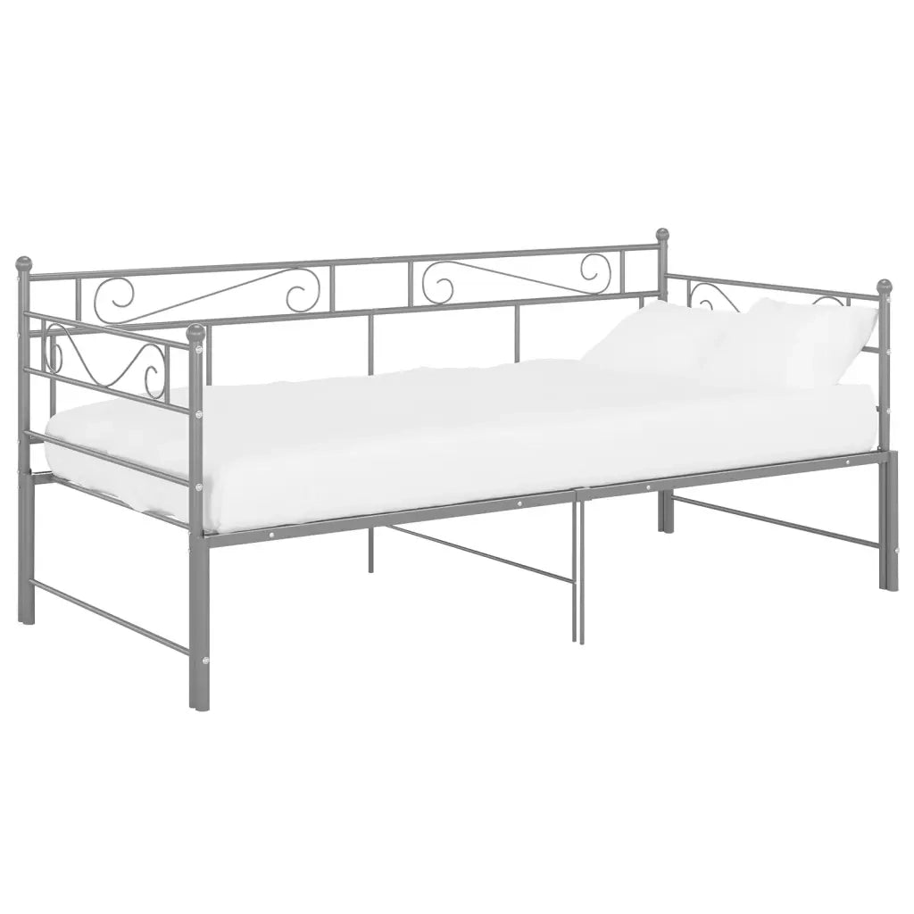 Telaio Divano letto | Sof¨¤ letto | Letto singolo Estraibile Grigio in Metallo 90x200 cm