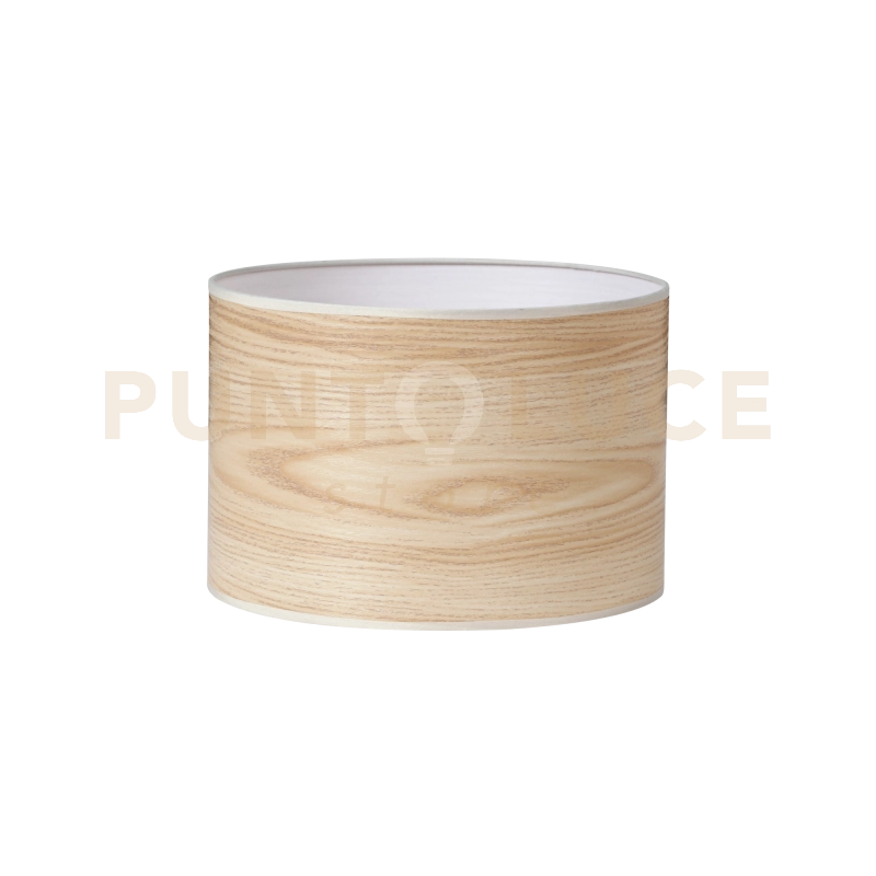 SET UP PARALUME CILINDRO D.30CM  E PVC PER SOSPENSIONE EFFETTO LEGNO