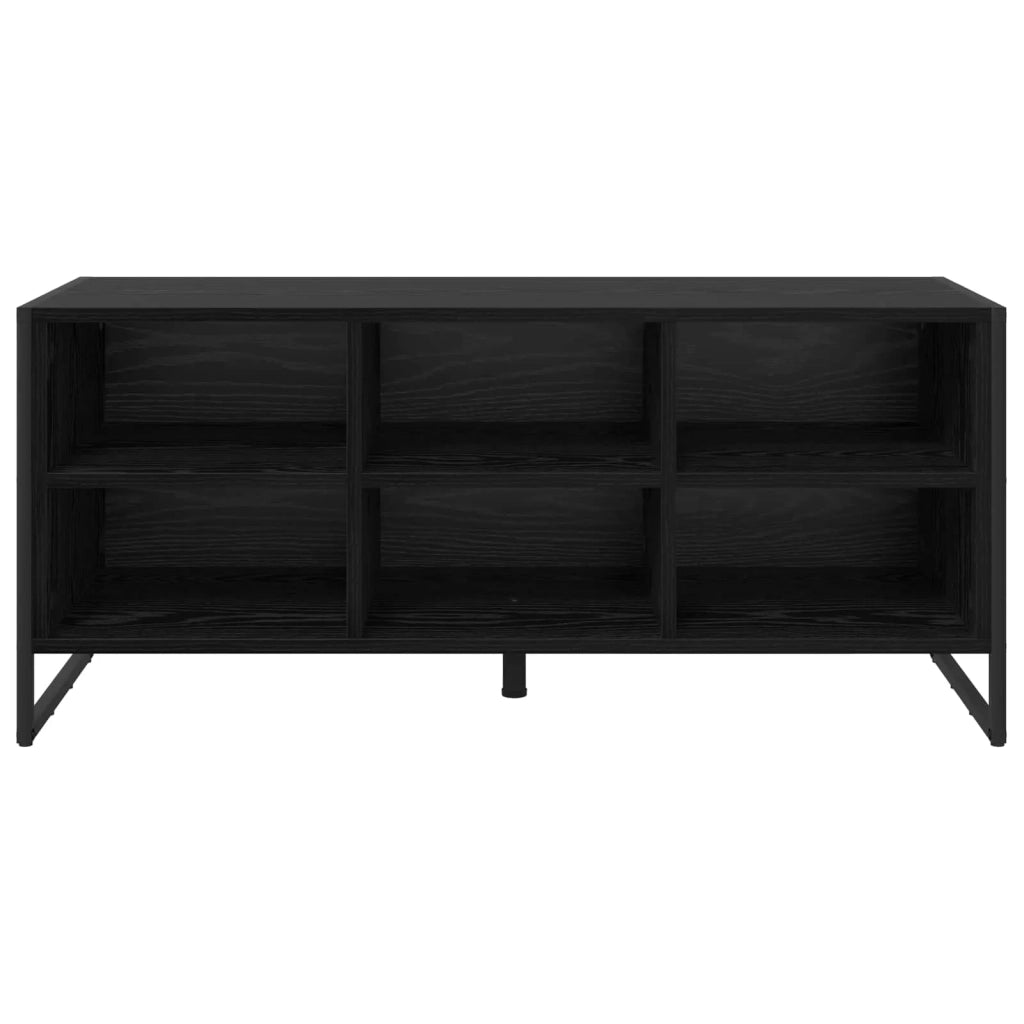 Mobile per scarpe Rovere Nero 100 x 35 x 44 cm 886450