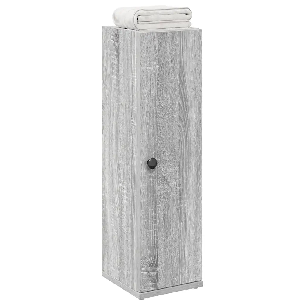 Mobile da Bagno con Portarotolo Grigio Sonoma 20,5x22x72 cm 858520