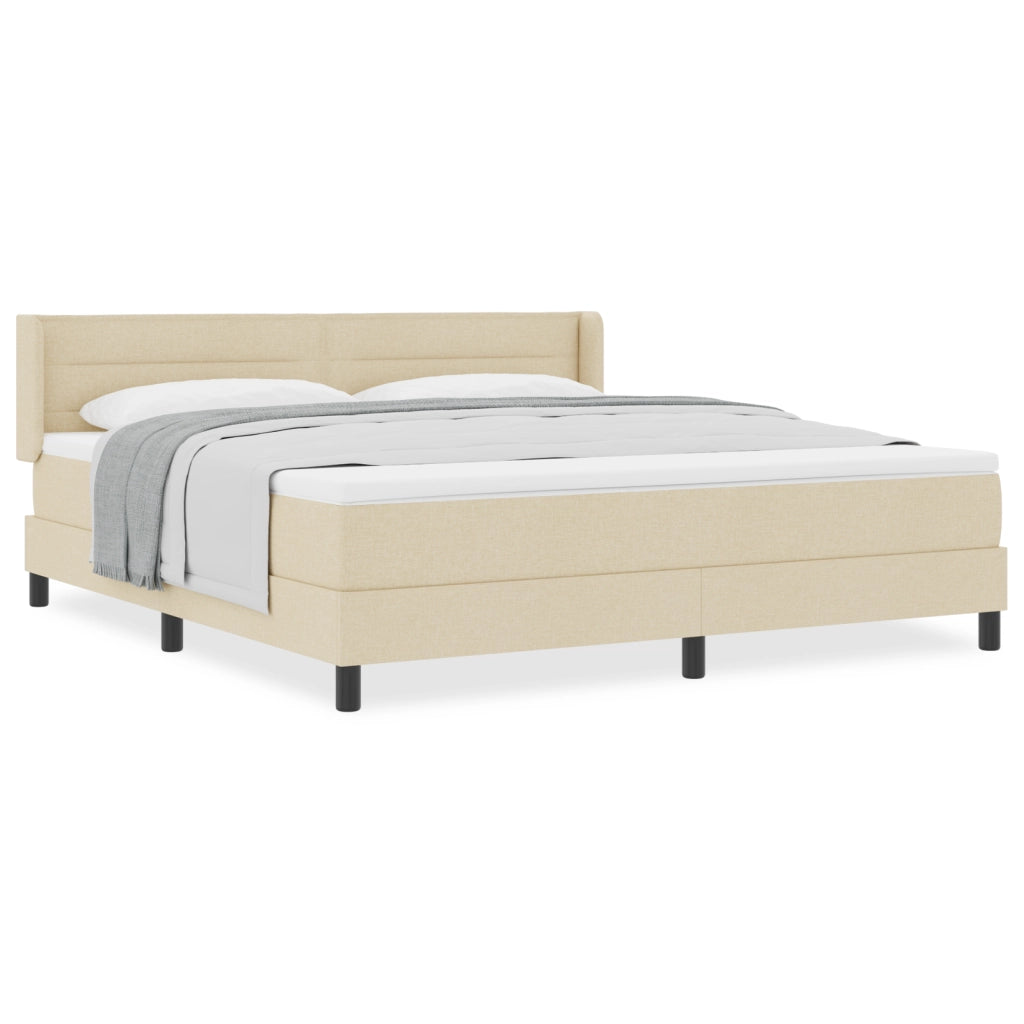 Letto contenitore  con materasso panna 180x200 cm tessuto