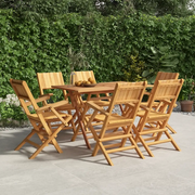 Sedie da Giardino Pieghevoli 6pz 55x61x90cm Legno Massello Teak 3155062