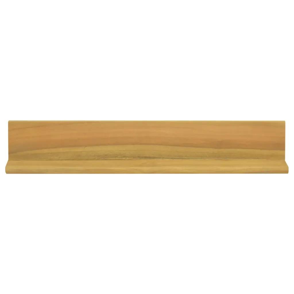 Mensole da Parete 2 pz 60x10x10 cm in Legno Massello di Teak cod mxl 33046