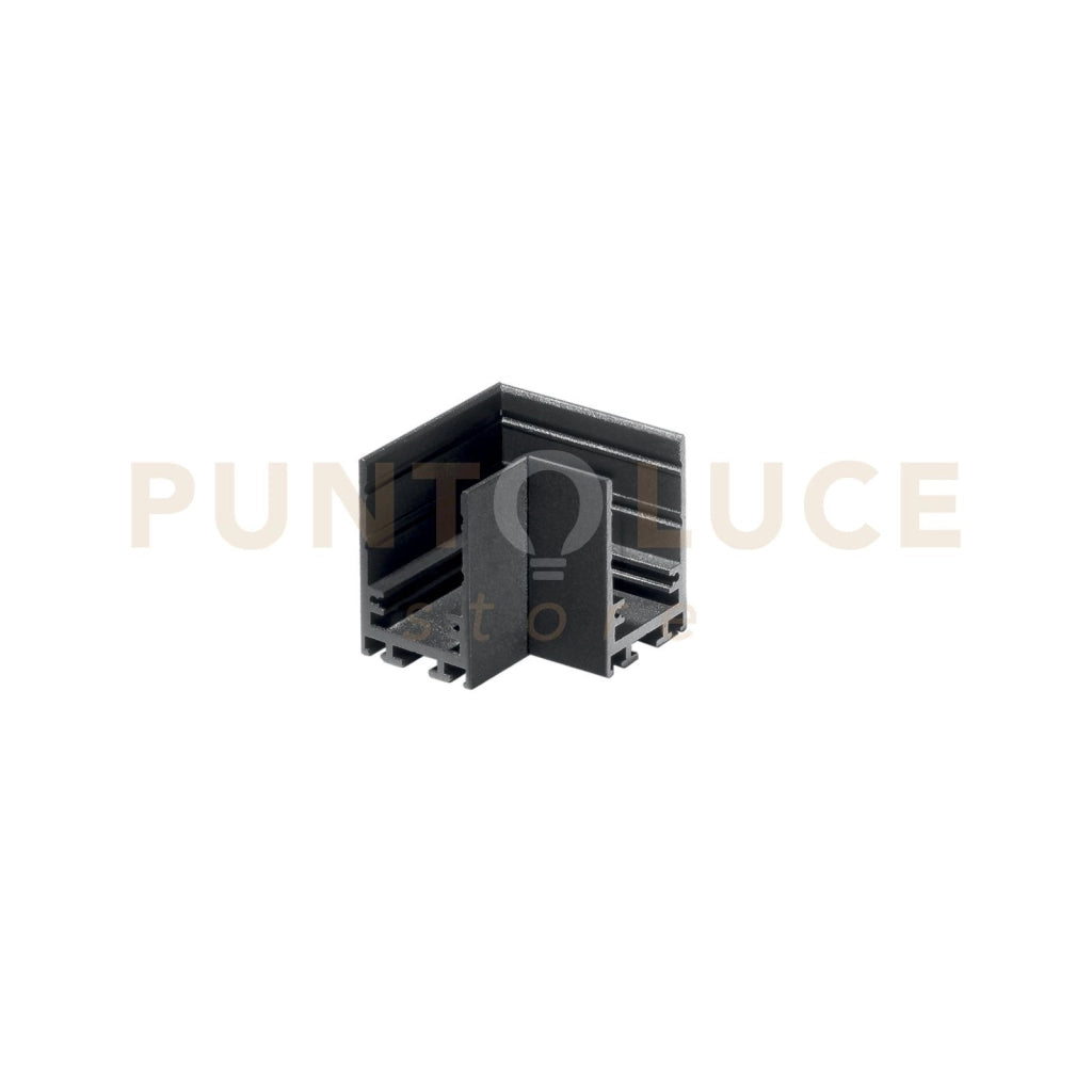 CONNETTORE ANGOLARE NERO PER BINARIO DAVINCI A SOFFITTO E SOSPENSIONE 4,5X4,2X2,6CM