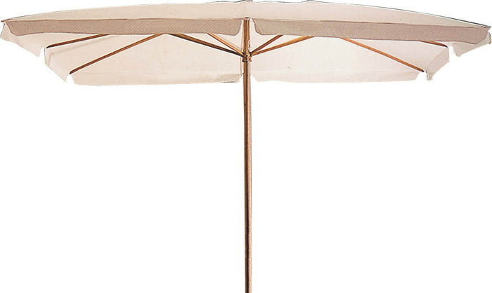 Ombrellone da Giardino 3x4 m Palo Ø48 mm in Legno Bauer Bianco