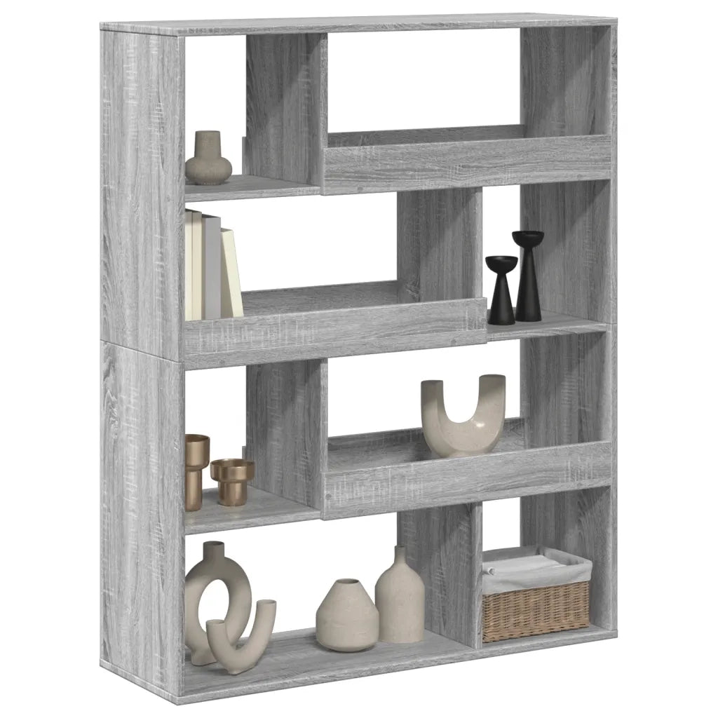 Divisorio Stanza | Paravento | Divisorio Ambienti Grigio Sonoma 100x33x125,5 cm in Truciolato