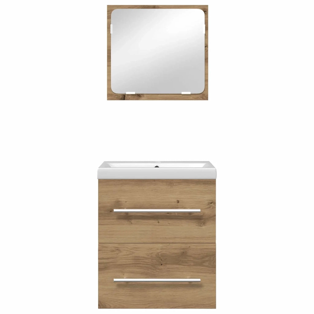 Set di mobili per il bagno 2 pcs Rovere artigianale 3393509