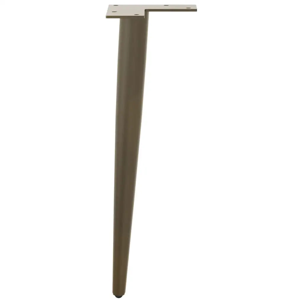 vidaXL Gambe per Tavolino da Caffè Forma Conica 4 pz Acciaio Naturale 30-31 cm Acciaio