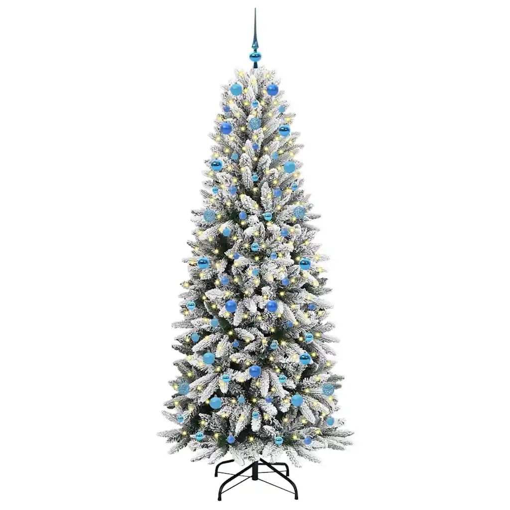 Albero di Natale | Decorazioni natalizie artificiale con 300 LED Bianco 210 cm