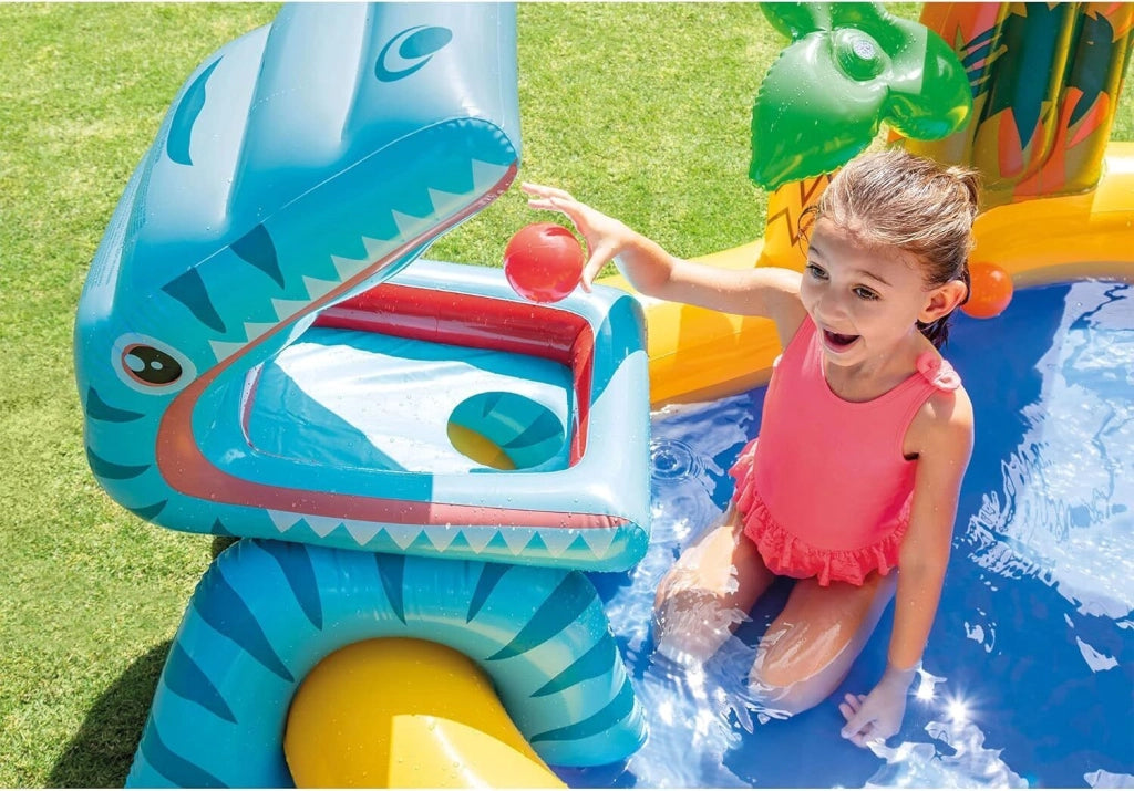 Intex Playground Dinosauri Multicolore 249 x 191 x 109 cm 57444NP