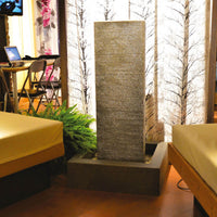 Cascata Artificiale Roccia da Giardino 260x120 cm in Vetroresina con Pompa