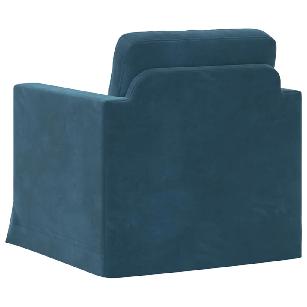 Divano Blu 78 x 78 x 80 cm Velluto