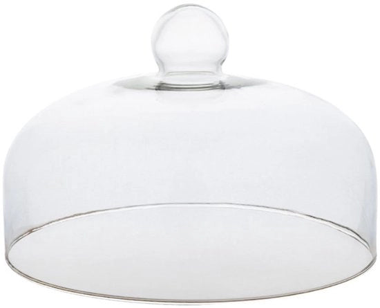 Copertura per torta in vetro non conduttivo 25 cm - Piatto per torta rotondo - Impermeabile - Portatile - Duraturo - Copertura trasparente per torta - Copertura per torta
