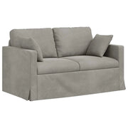 Divano | Divano da soggiorno | Sofa Grigio chiaro 138 x 78 x 80 cm Velluto