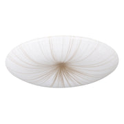 Plafoniera Contemporanea Nieves 1 Acciaio Bianco Luce Led Integrato 10W