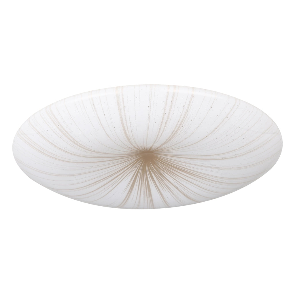 Plafoniera Contemporanea Nieves 1 Acciaio Bianco Luce Led Integrato 10W
