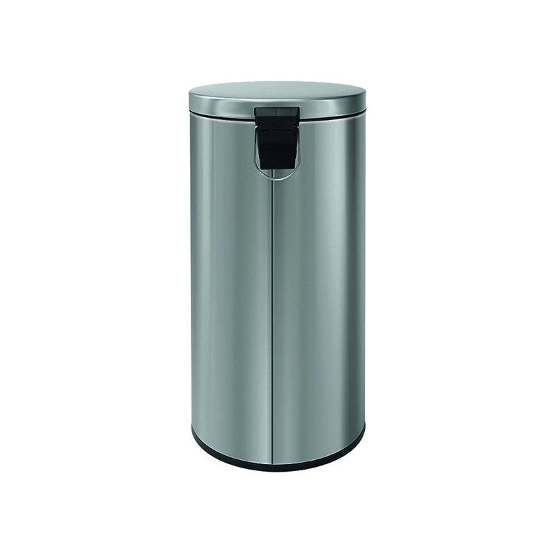 Pattumiera a pedale Vigor, inox 30 litri, 29x65h cm