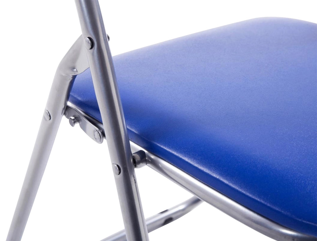 Set 2 sedie pieghevoli Felix Blu/argento