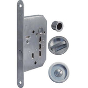 SERRATURA PORTA SCORREVOLE BON BONAITI  NICCHIE TONDE E.MM 50 B.TONDO CROMO SATINATO