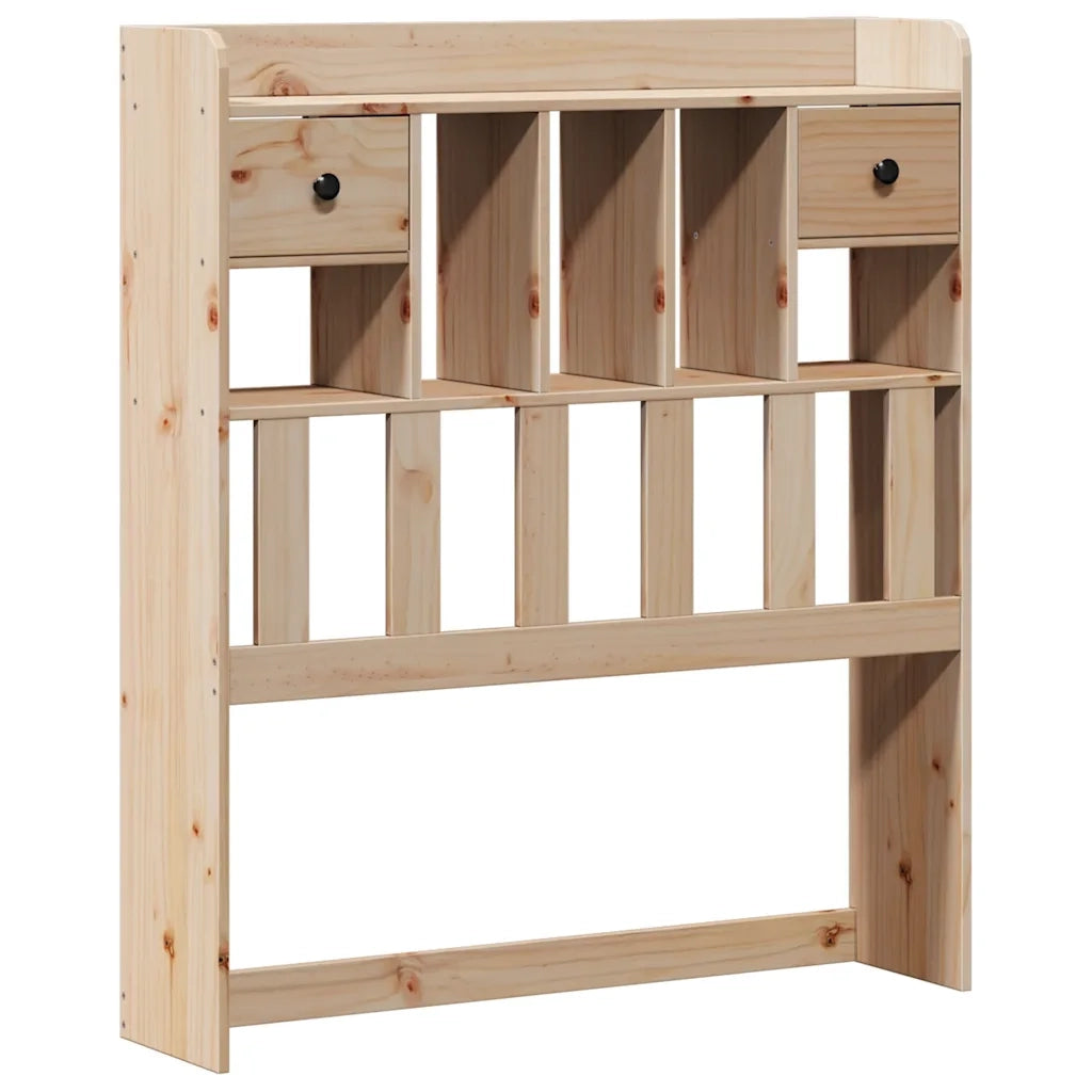 Letto Libreria senza Materasso 90x190 cm Legno Massello Pino 3308942