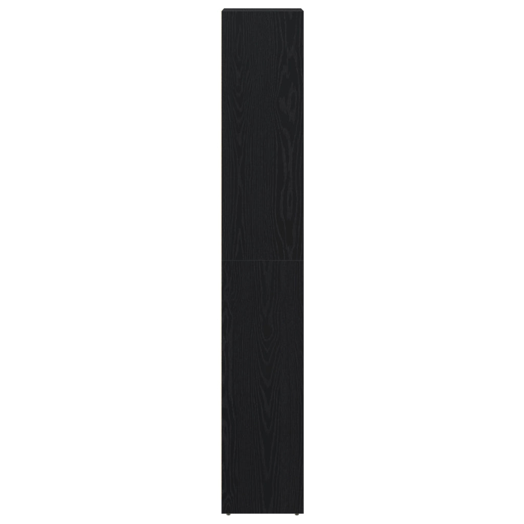 Mobile da bagno  Nero Rovere 30x30x183,5 cm Legno ingegnerizzato