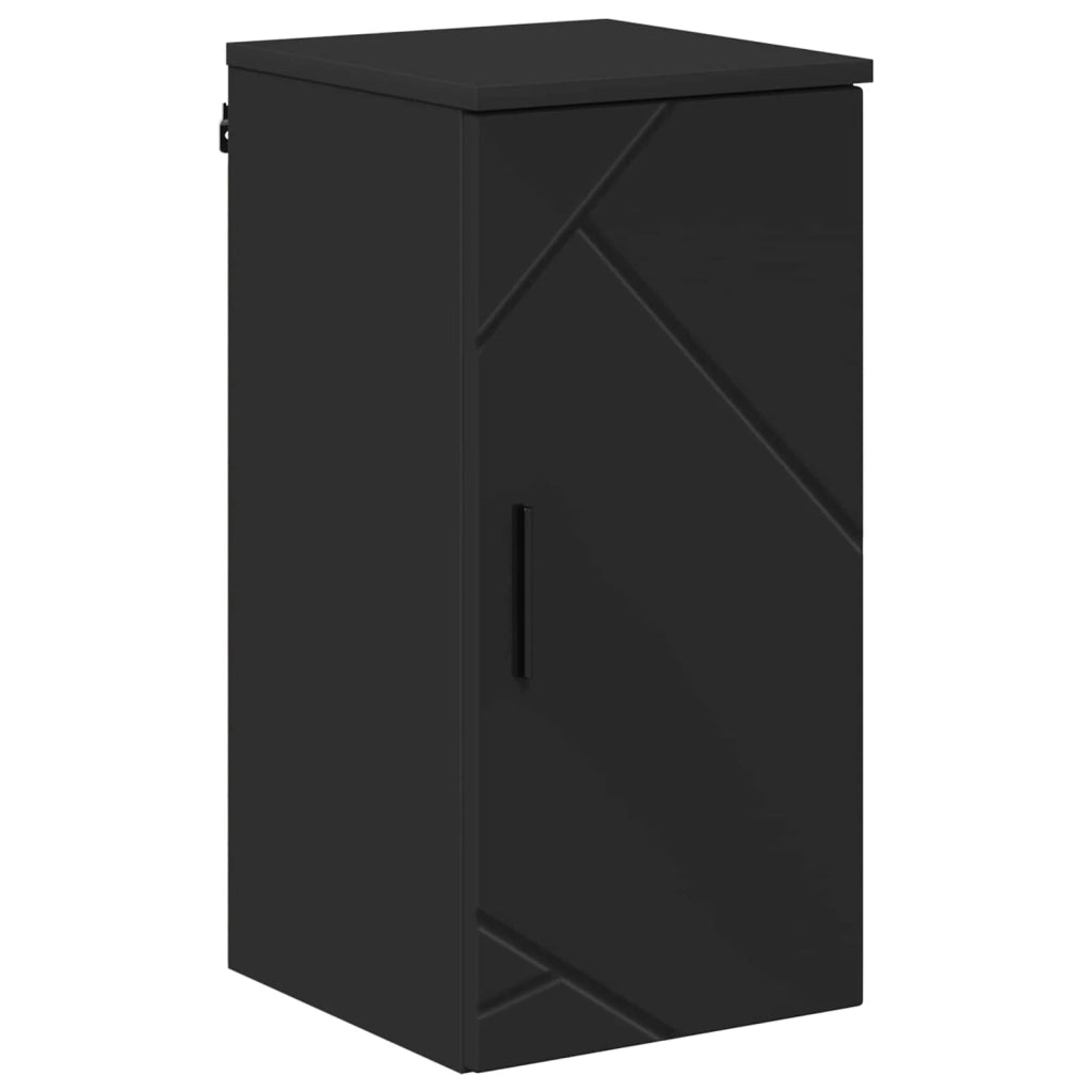 Mobile da Bagno Montaggio a parete Nero 30 x 31,5 x 61 cm 883345