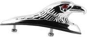 Decorazione Universale a forma di Testa di Aquila - Spatbordo per Motocicletta - Materiale in Alluminio - Aspetto Nostalgico - Occhi Rossi
