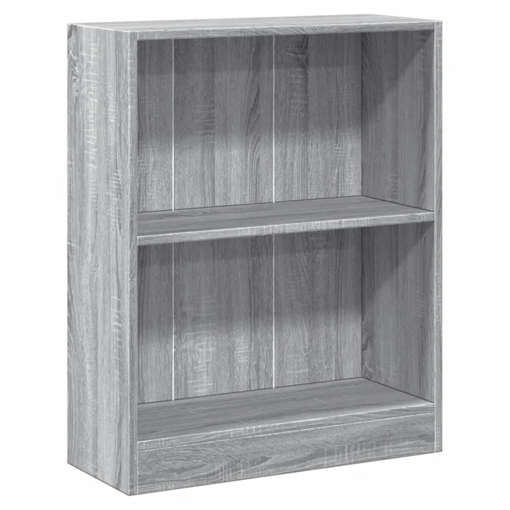 Libreria Grigio Sonoma 60x24x76 cm in Legno Multistrato 815085