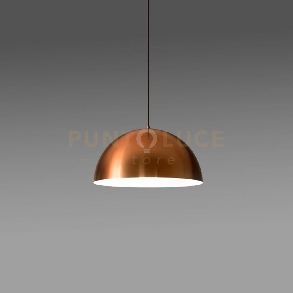 BONELLA S/P - LAMPADARIO A SOSPENSIONE D.50CM 1 LUCE ATTACCO E27 IN ALLUMINIO COLORE RAME