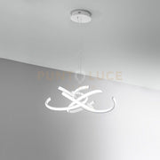 CINZIA S - LAMPADARIO A SOSPENSIONE BIANCO 3000K 2300lm 46W DIMMERABILE