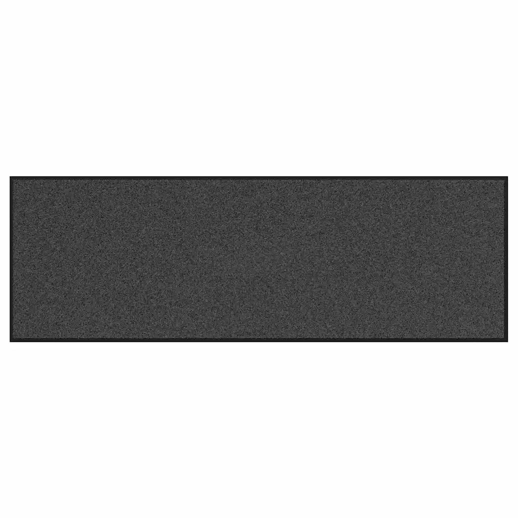 Tappetino Antracite e Nero 60 x 180 cm Polipropilene e vinile 4100764