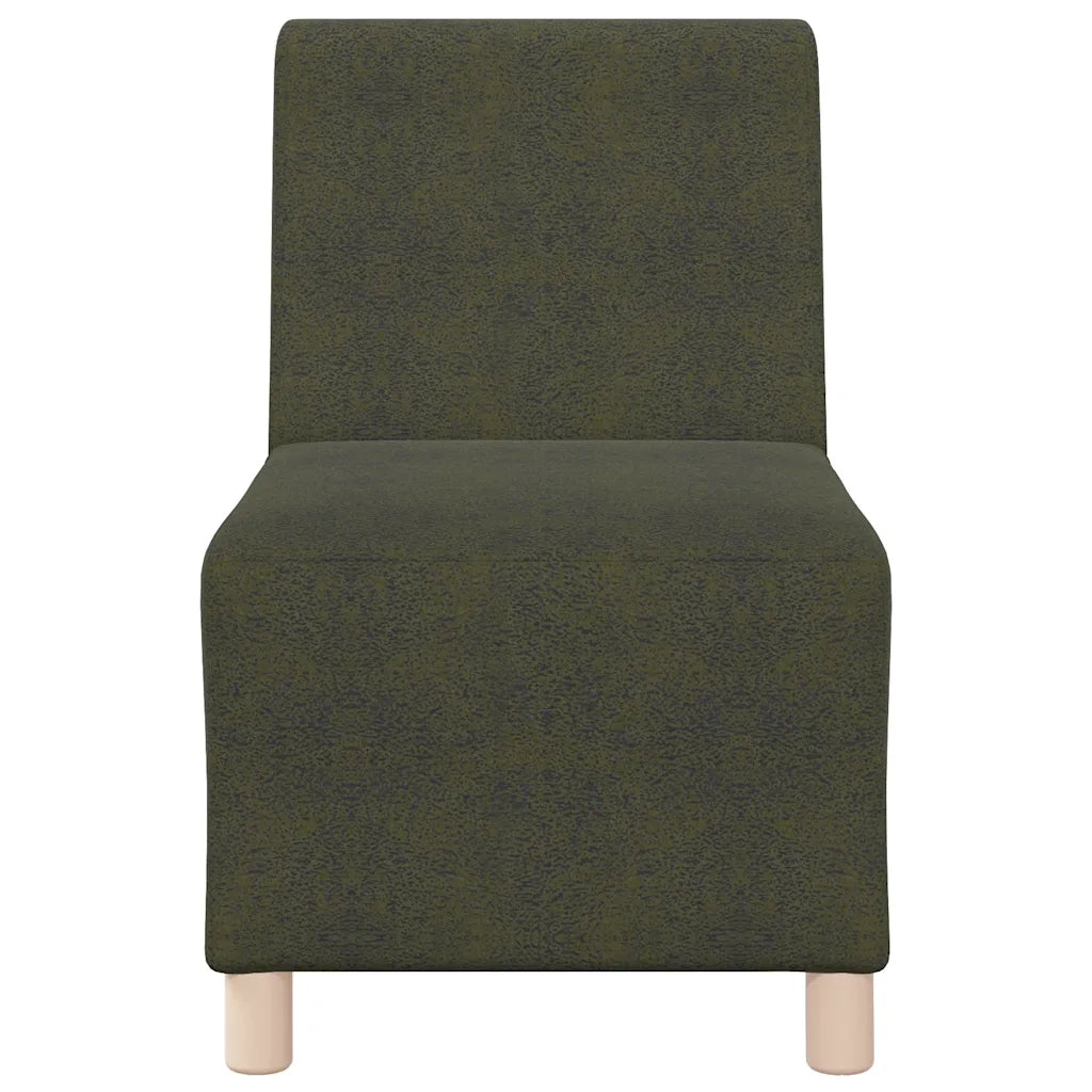 Divano Sedia senza Braccioli Verde Militare 55 cm in Similpelle Scamosciata