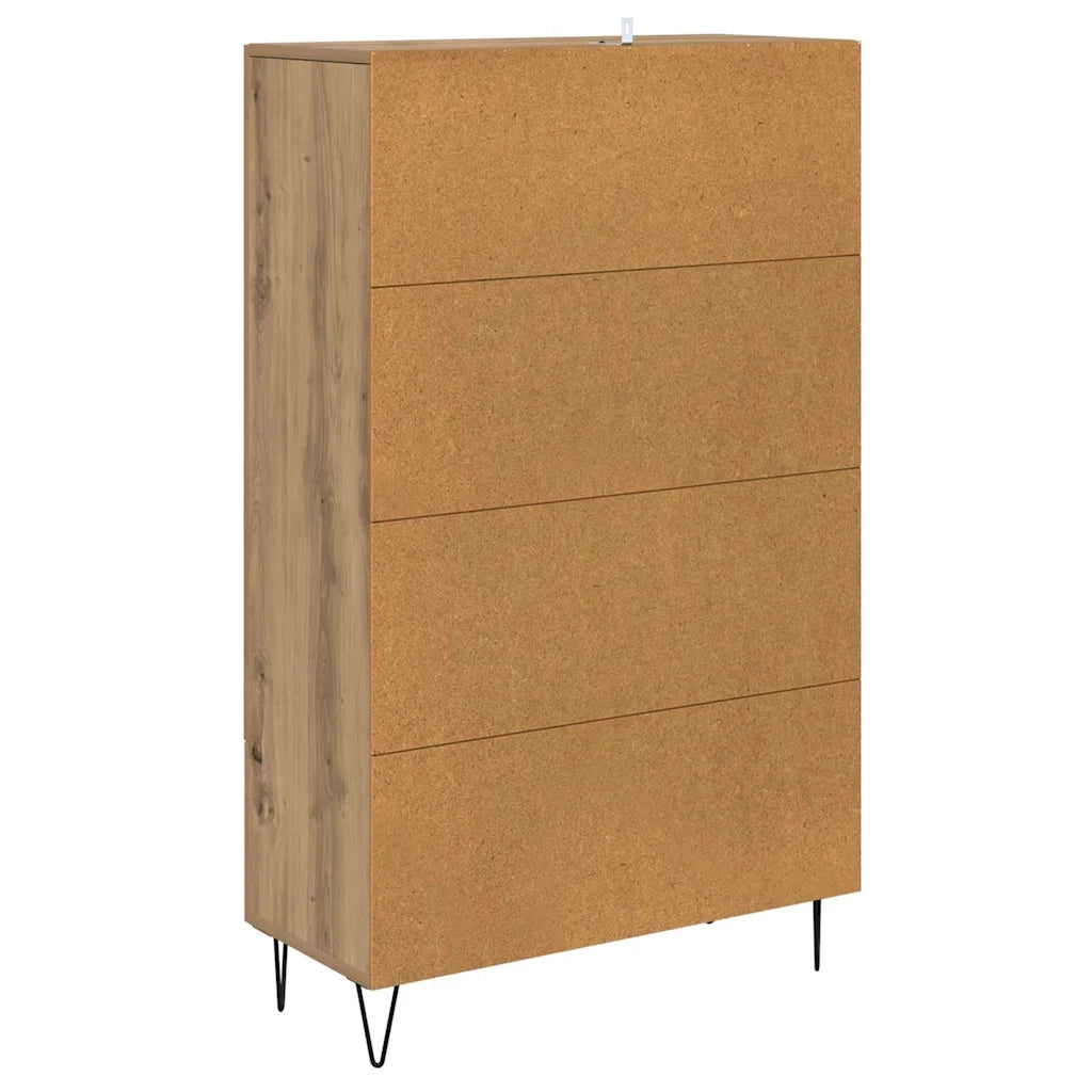 Credenza con Cassetto-Buffet-Armadio da cucina Rovere artigianale 69,5 x 31 x 115 cm 427730