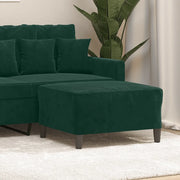 Poggiapiedi Verde Scuro 70x55x41 cm in Vellutocod mxl 102571