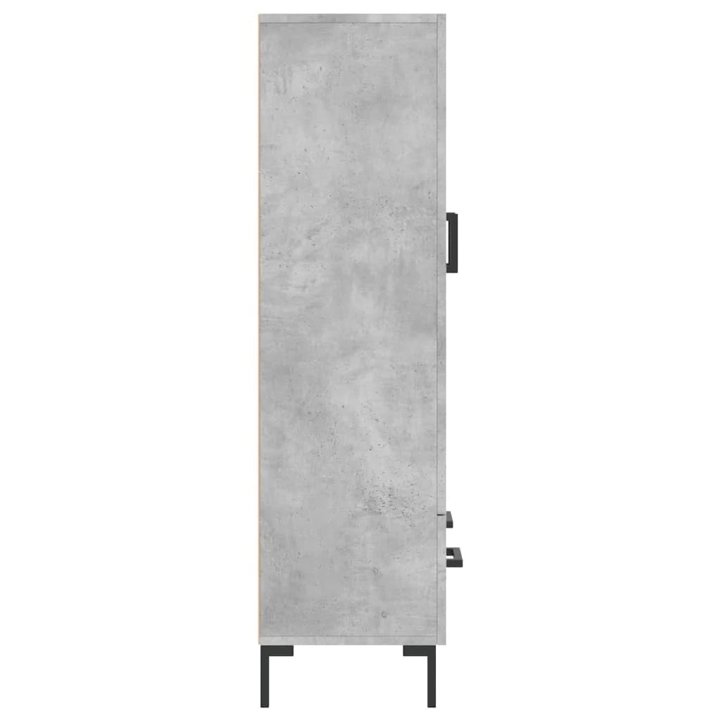 Buffet credenza cassettiera mobiletto mobile contenitore organizer cucina soggiorno salotto alto 69,5 x 31 x 115 cm legno ingegnerizzato grigio 02_0034483