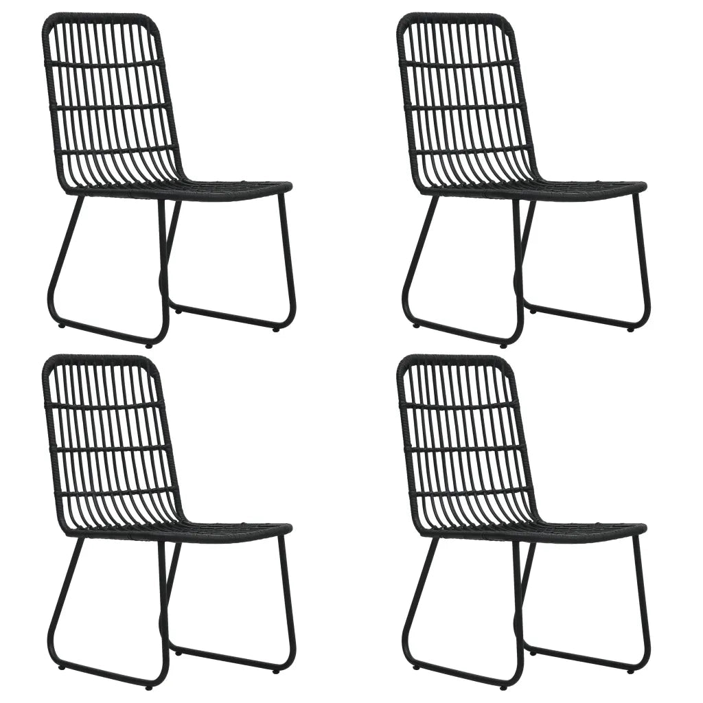 Set da Pranzo da Giardino 5 pz in Polyrattan e Vetro 3060245