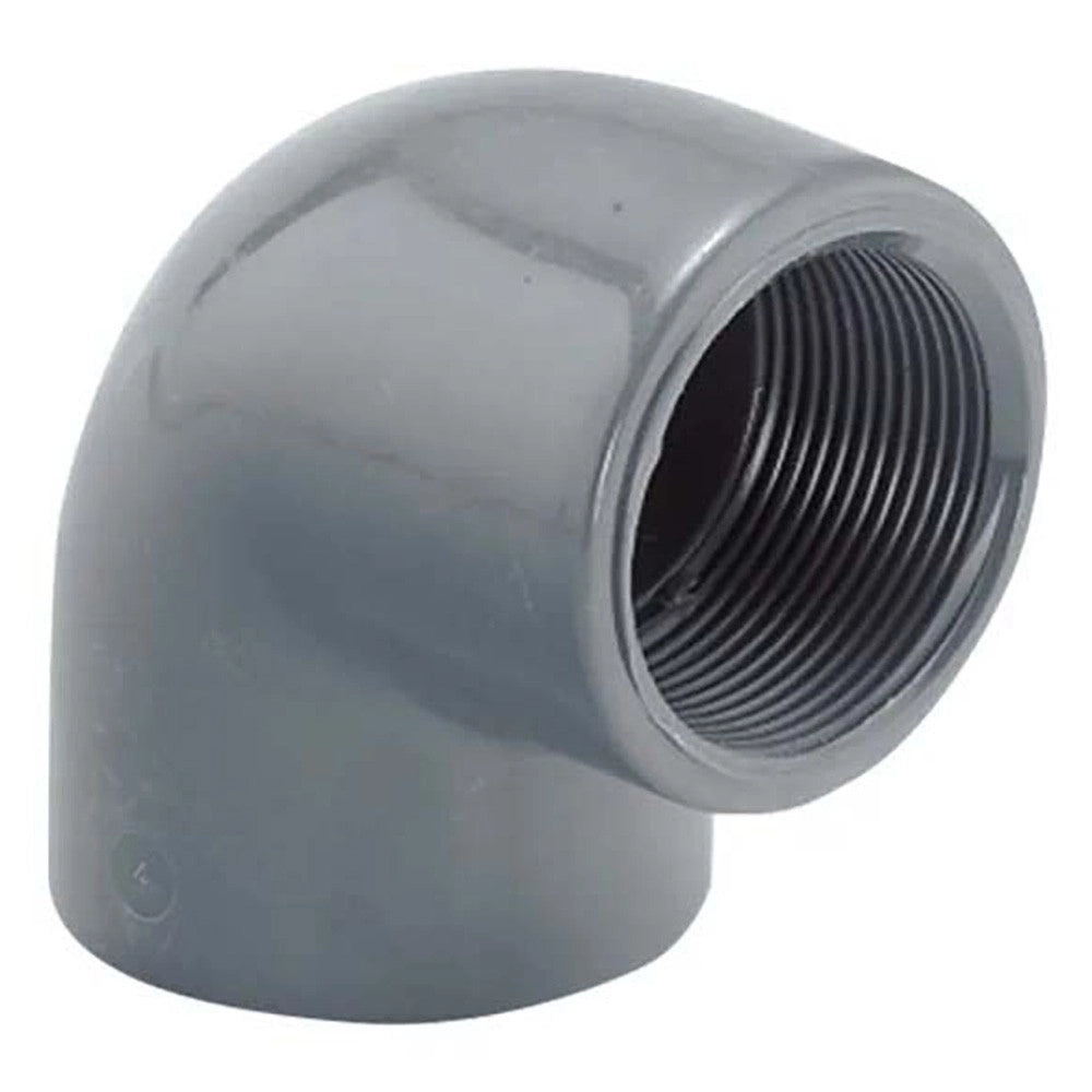PVC Gomito 90° Doppio Filetto Femmina da 3/4"